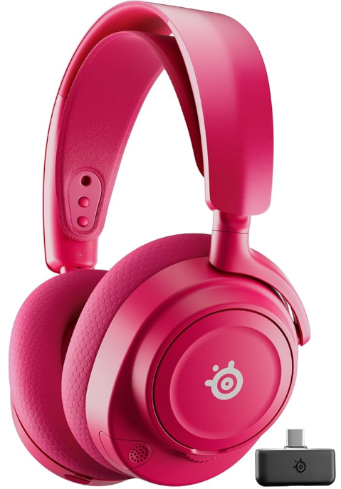 SteelSeries Arctis Nova 7X Gen 2 Sem Fio, Magenta, Conexão Dupla