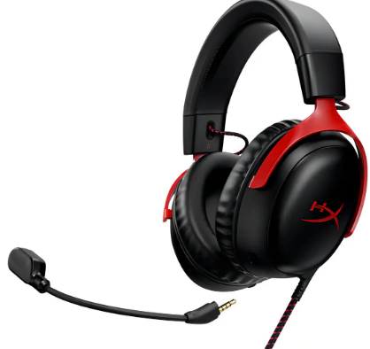 Headset Gamer HyperX Cloud III Fio de 3,5 mm, Vermelho e Preto